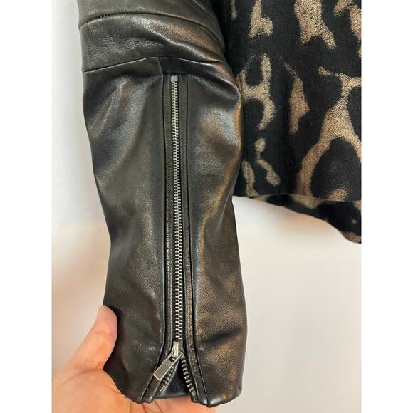 Diane Von Furstenberg Marvela Lamb Leather Jacket size 2 - Picture 8 of 11